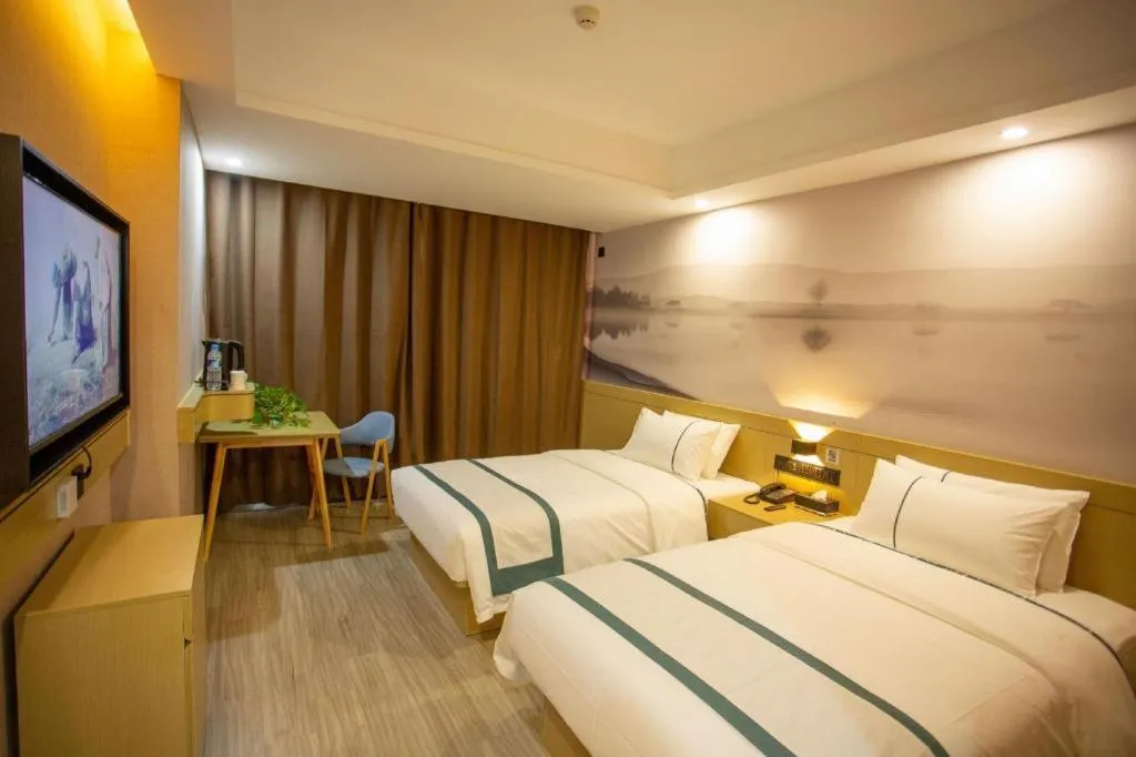 Bed in City Comfort Inn Xining Limeng Commercial Pedestrian Street
