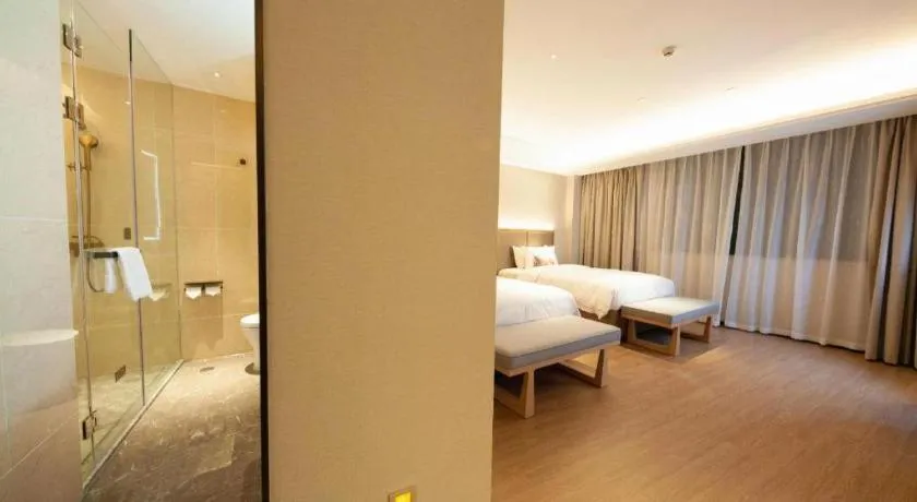 Bed in Echeng Hotel Hezhou Shizheng Square