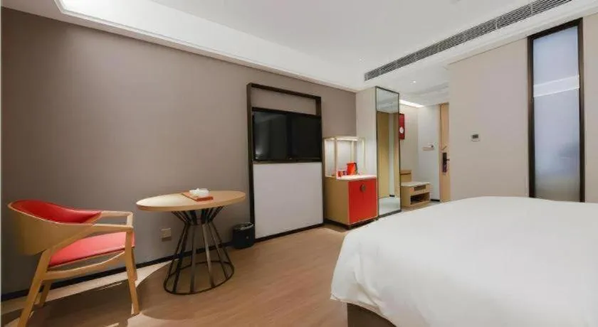 Bed in Echeng Hotel Hezhou Shizheng Square