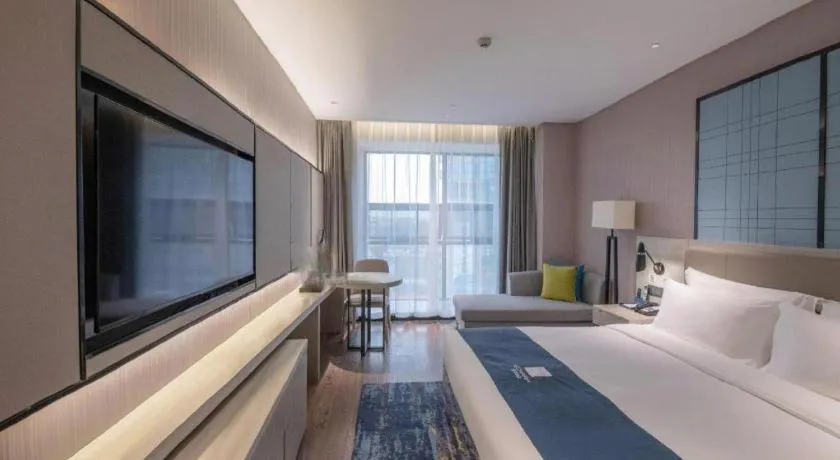 Bed in Echarm Hotel Hengshui 2nd High School High-speed Railway Station