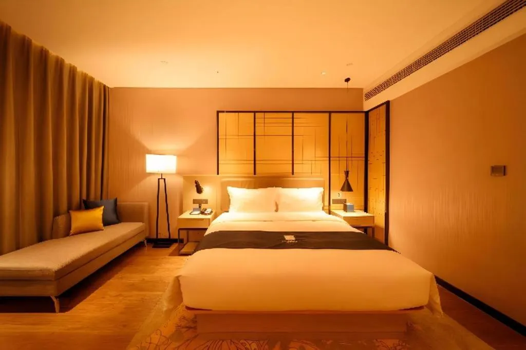 Bed in Echarm Hotel Hengshui 2nd High School High-speed Railway Station