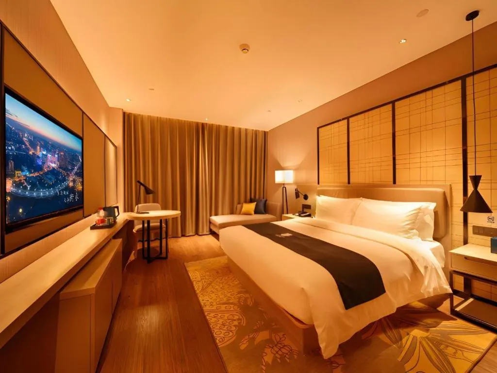 Bed in Echarm Hotel Hengshui 2nd High School High-speed Railway Station