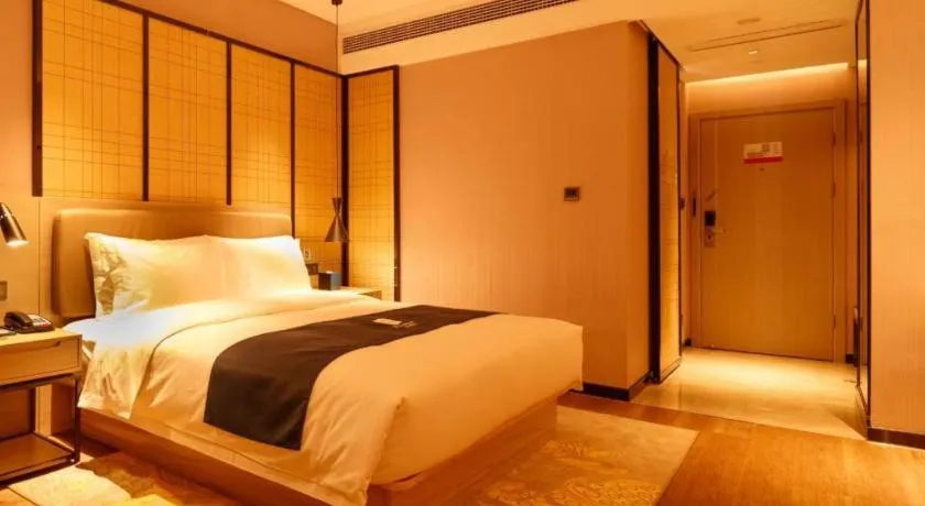 Bed in Echarm Hotel Hengshui 2nd High School High-speed Railway Station