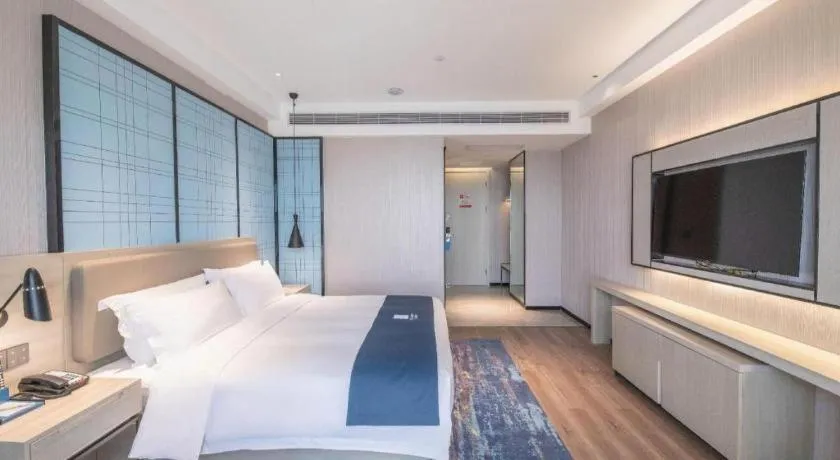 Bed in Echarm Hotel Hengshui 2nd High School High-speed Railway Station