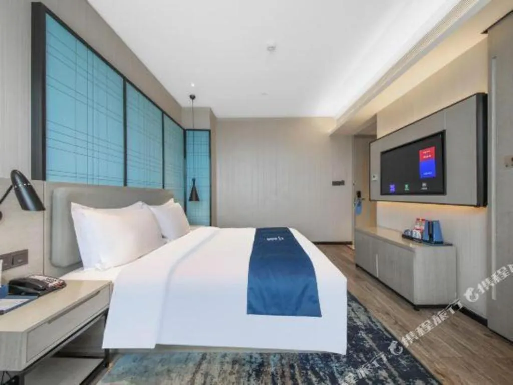 Bed in Echarm Hotel Hengshui 2nd High School High-speed Railway Station