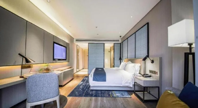 Bed in Echarm Hotel Hengshui 2nd High School High-speed Railway Station