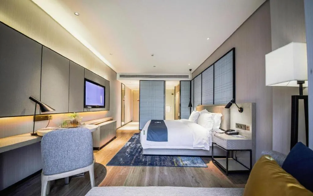 Bed in Echarm Hotel Hengshui 2nd High School High-speed Railway Station