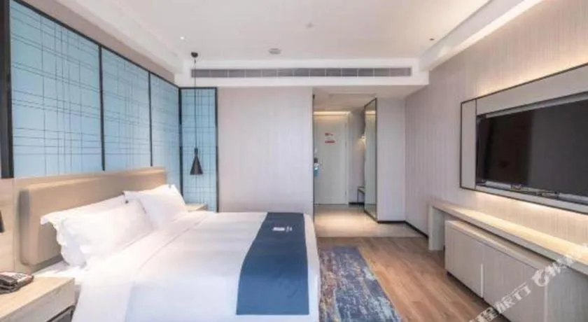 Bed in Echarm Hotel Hengshui 2nd High School High-speed Railway Station