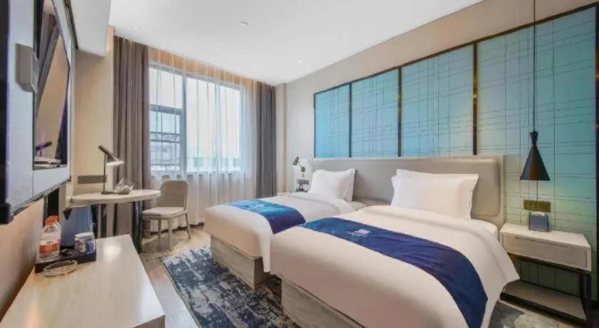 Bed in Echarm Hotel Hengshui 2nd High School High-speed Railway Station