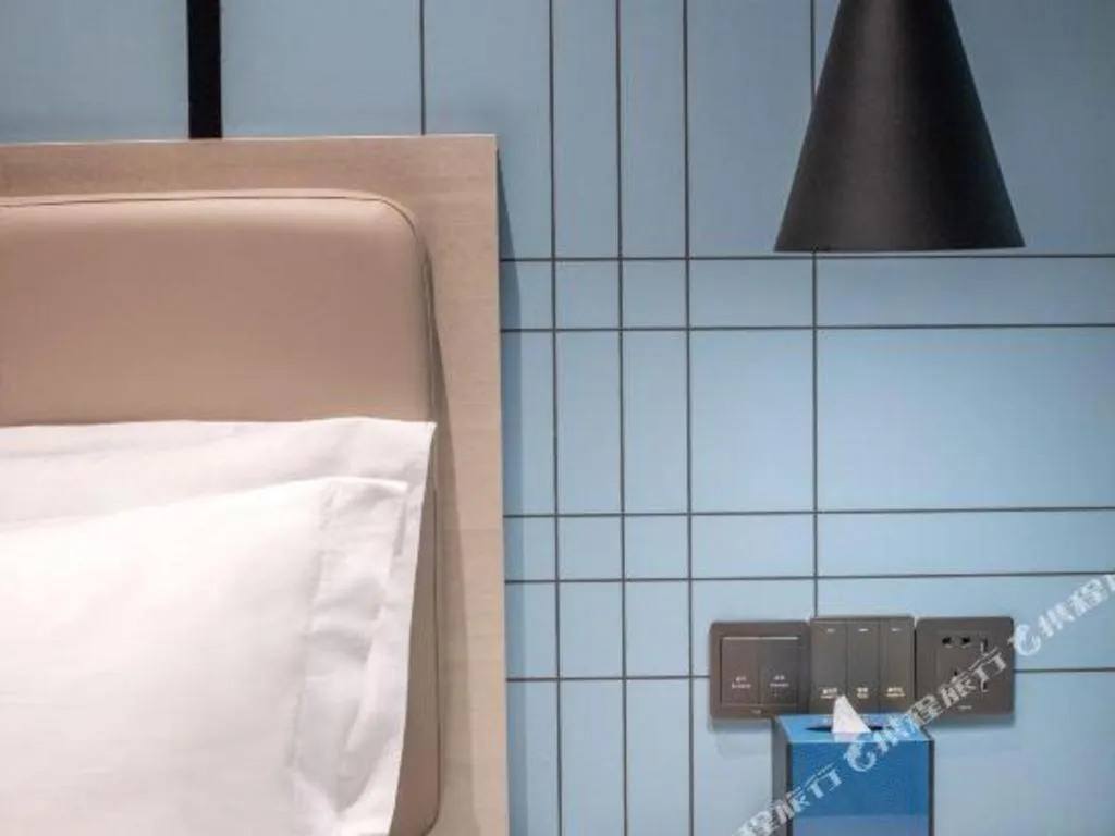 Bed in Echarm Hotel Hengshui 2nd High School High-speed Railway Station