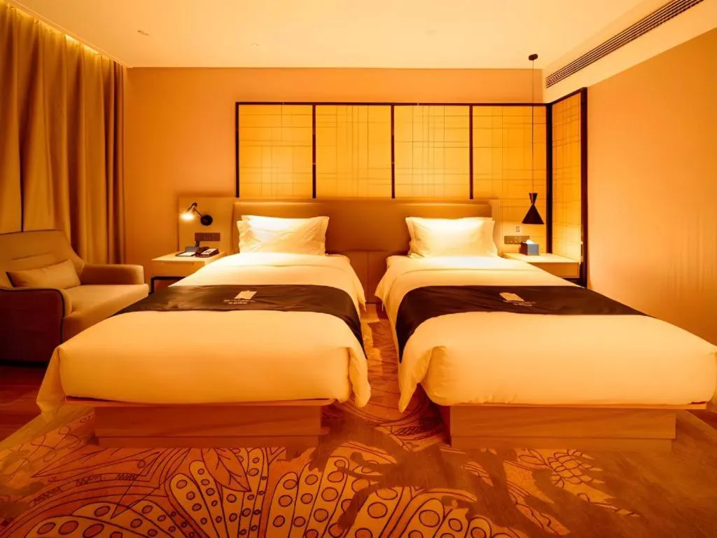 Bed in Echarm Hotel Hengshui 2nd High School High-speed Railway Station