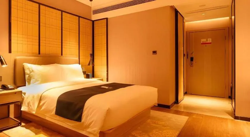 Bed in Echarm Hotel Hengshui 2nd High School High-speed Railway Station