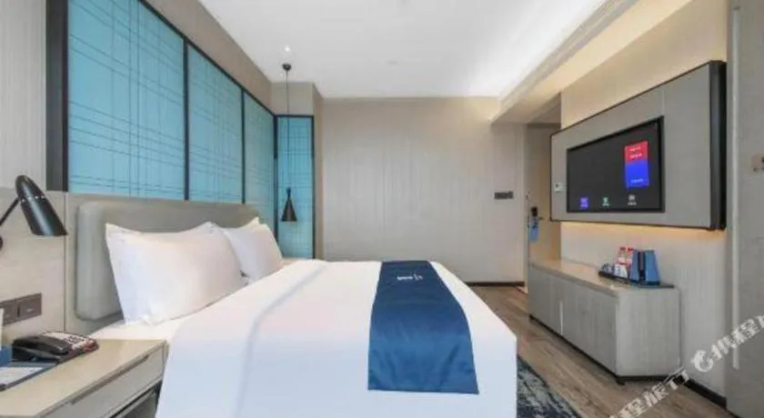 Bed in Echarm Hotel Hengshui 2nd High School High-speed Railway Station