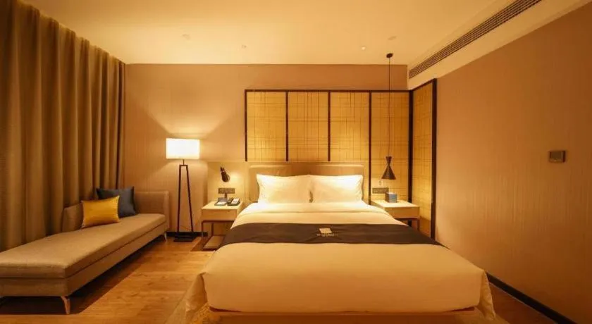 Bed in Echarm Hotel Hengshui 2nd High School High-speed Railway Station