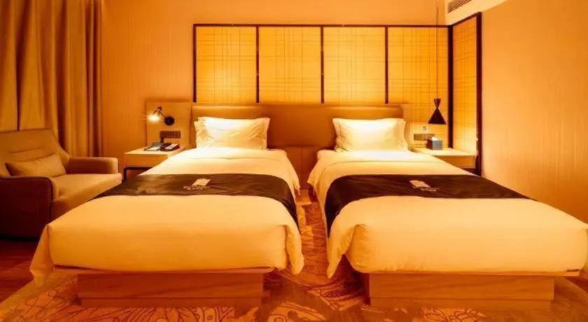 Bed in Echarm Hotel Hengshui 2nd High School High-speed Railway Station