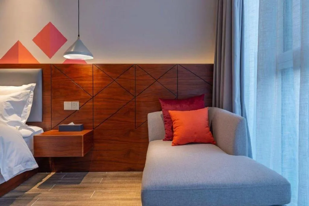 Bed in Borrman Hotel Guilin North Railway Station Zhonghao International