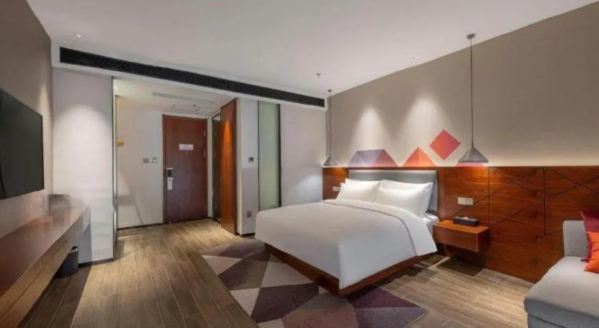 Bed in Borrman Hotel Guilin North Railway Station Zhonghao International