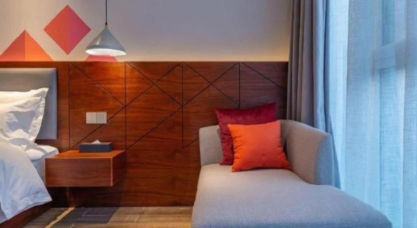 Bed in Borrman Hotel Guilin North Railway Station Zhonghao International