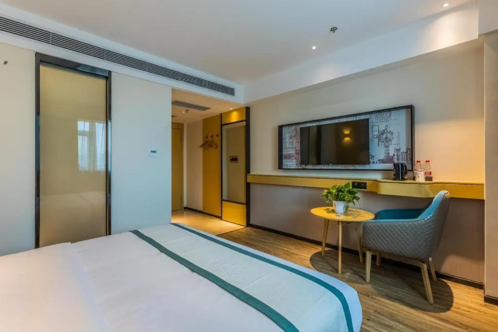Bed in City Comfort Inn Handan New Century Plaza