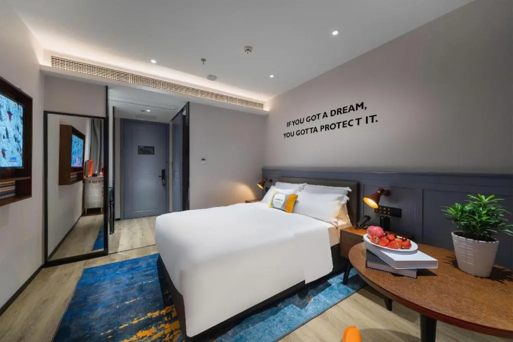 Bed in Premier City Comfort Hotel Suizhou Wuyue Plaza