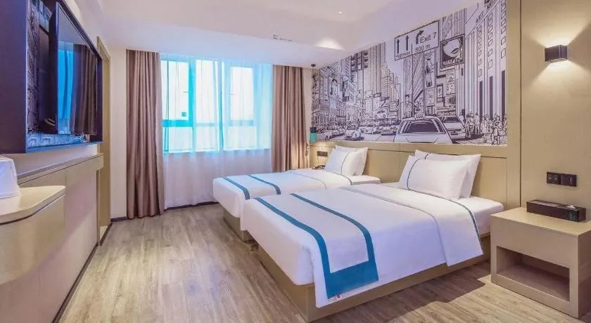 Bed in City Comfort Inn Chongqing Fuling North Station Taiyi Avenue