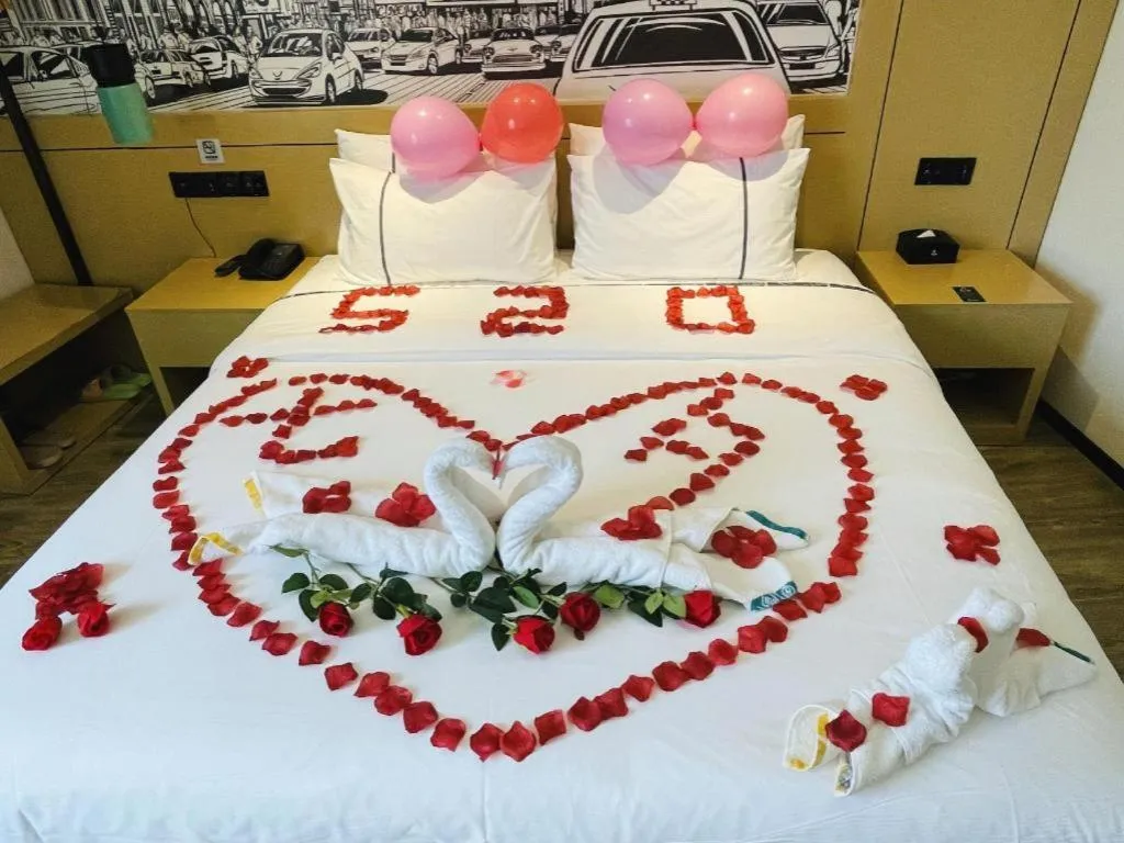 Bed in City Comfort Inn Chongqing Fuling North Station Taiyi Avenue