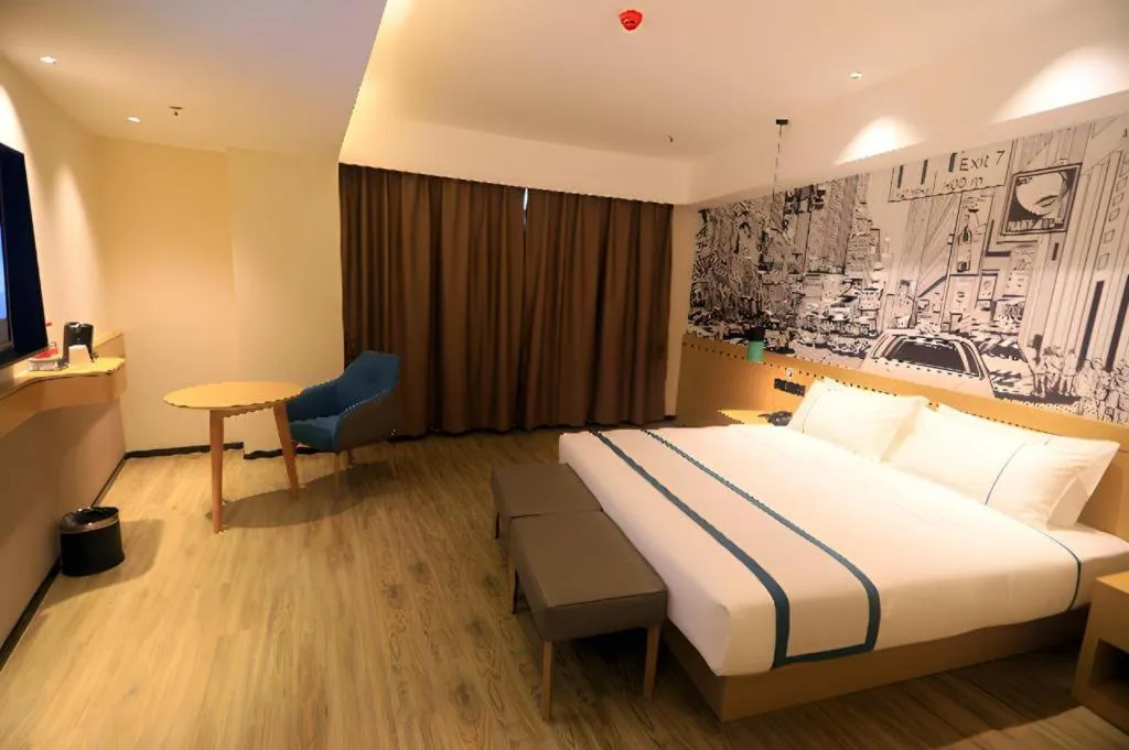 Bed in City Comfort Inn Chongqing Fuling North Station Taiyi Avenue