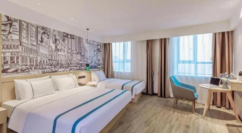 Bed in City Comfort Inn Chongqing Fuling North Station Taiyi Avenue