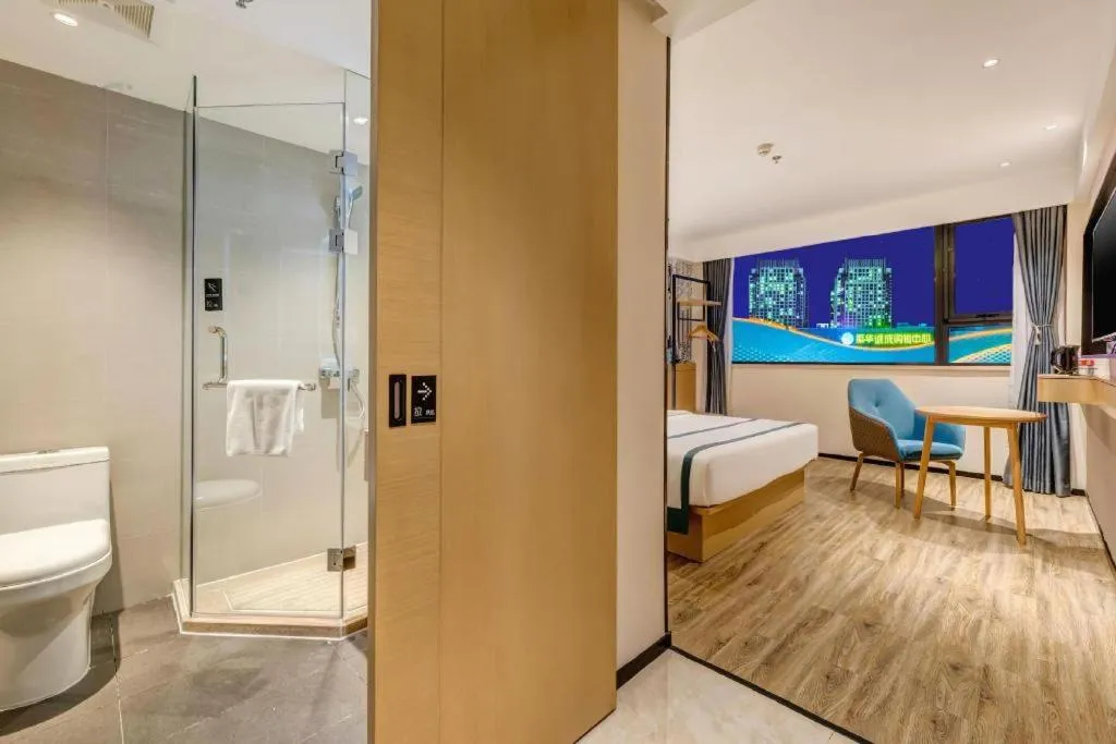 Bed in City Comfort Inn Tangshan Railway Station Lunan District Government