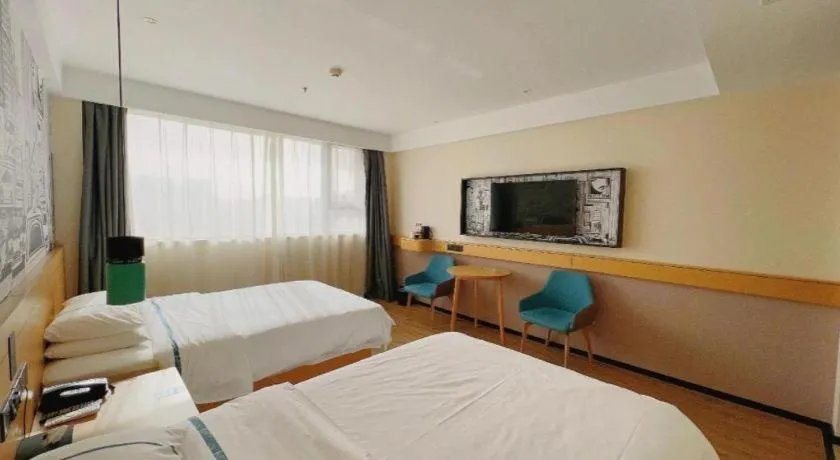 Bed in City Comfort Inn Tangshan Railway Station Lunan District Government