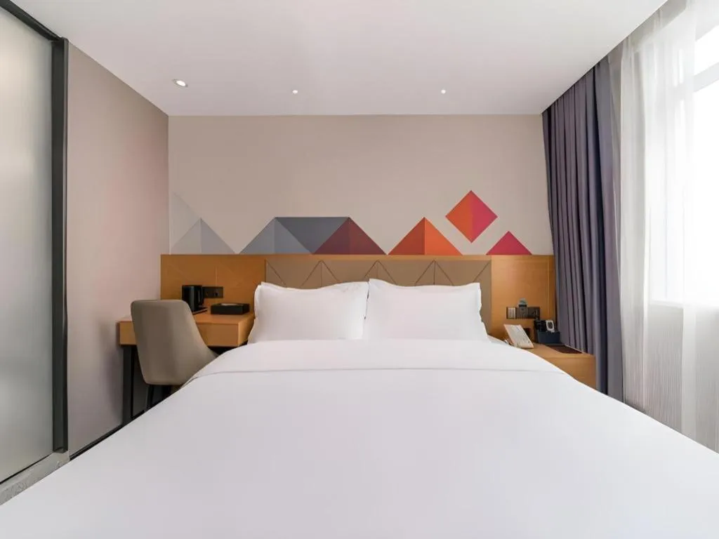 Bed in Borrman Hotel Guangzhou Shisanhang Ximenkou Metro Station