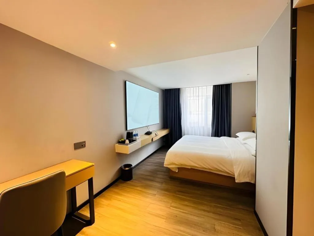 Bed in Borrman Hotel Guangzhou Shisanhang Ximenkou Metro Station