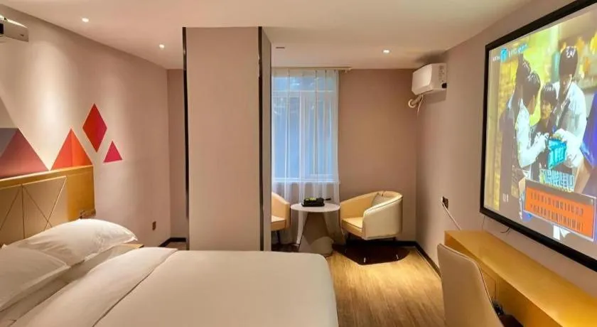 Bed in Borrman Hotel Guangzhou Shisanhang Ximenkou Metro Station