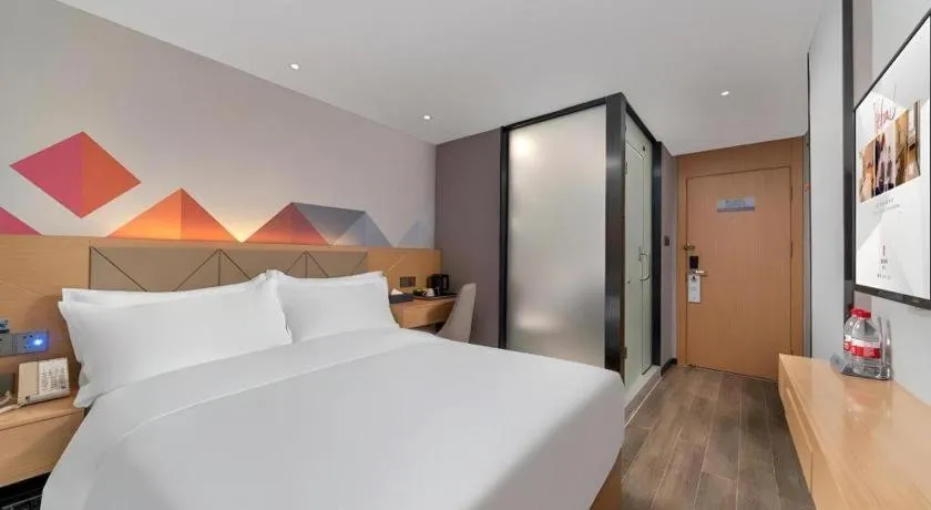 Bed in Borrman Hotel Guangzhou Shisanhang Ximenkou Metro Station