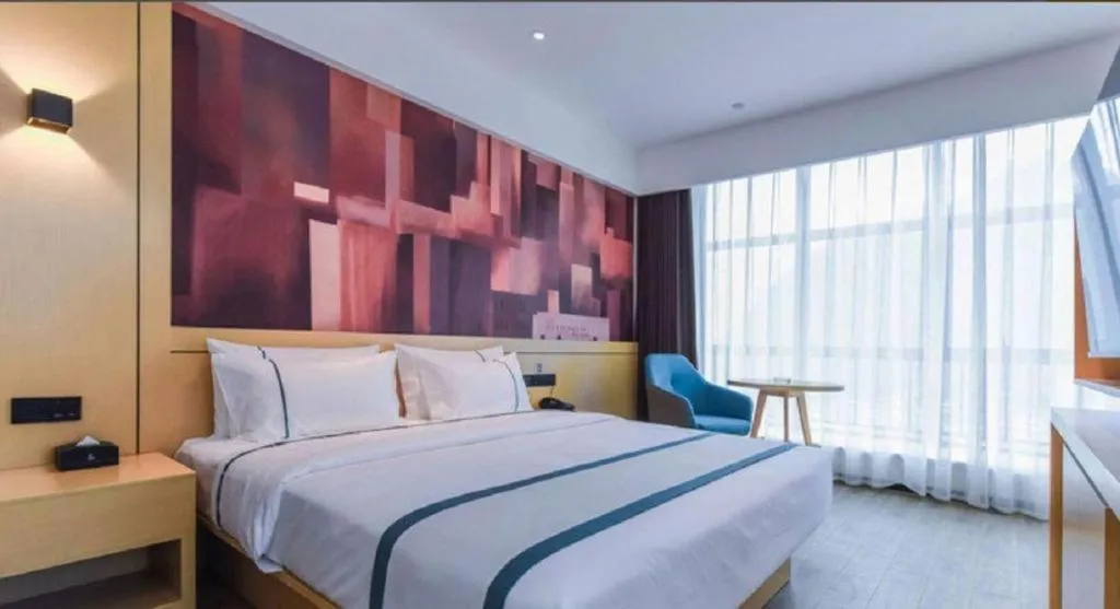 Bed in City Comfort Inn Chongqing Yongchuan Xuefu Avenue Wanda