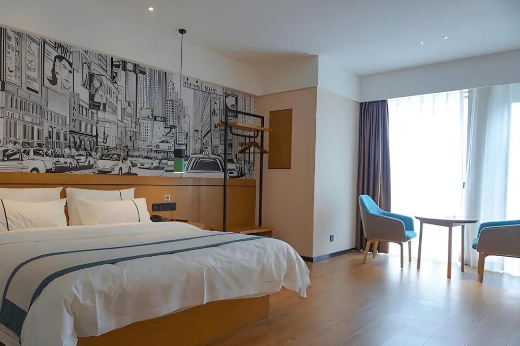 Bed in City Comfort Inn Chongqing Yongchuan Xuefu Avenue Wanda