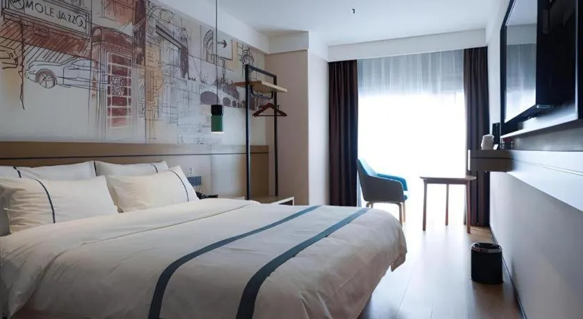 Bed in City Comfort Inn Chongqing Yongchuan Xuefu Avenue Wanda