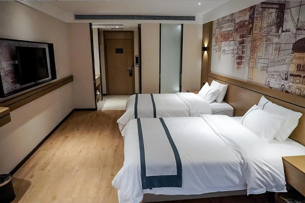 Bed in City Comfort Inn Chongqing Yongchuan Xuefu Avenue Wanda