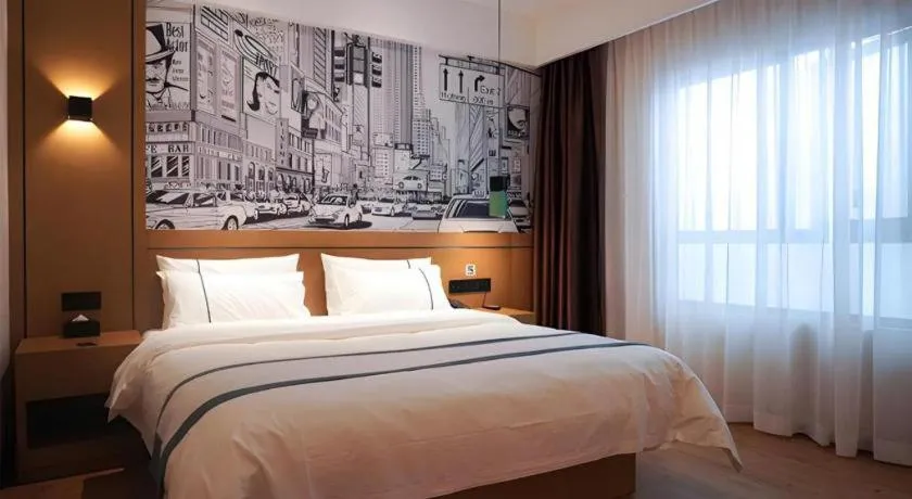 Bed in City Comfort Inn Chongqing Yongchuan Xuefu Avenue Wanda