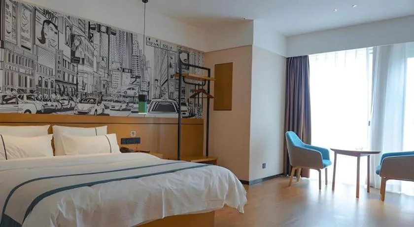 Bed in City Comfort Inn Chongqing Yongchuan Xuefu Avenue Wanda