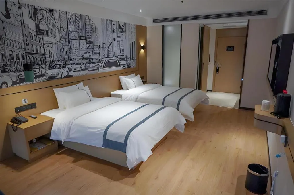 Bed in City Comfort Inn Chongqing Yongchuan Xuefu Avenue Wanda