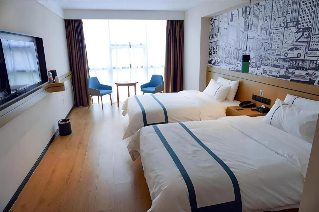 Bed in City Comfort Inn Chongqing Yongchuan Xuefu Avenue Wanda