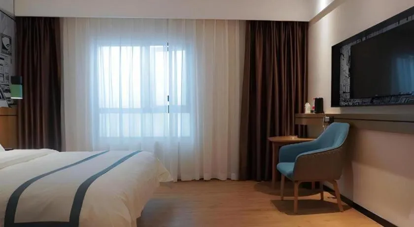 Bed in City Comfort Inn Chongqing Yongchuan Xuefu Avenue Wanda