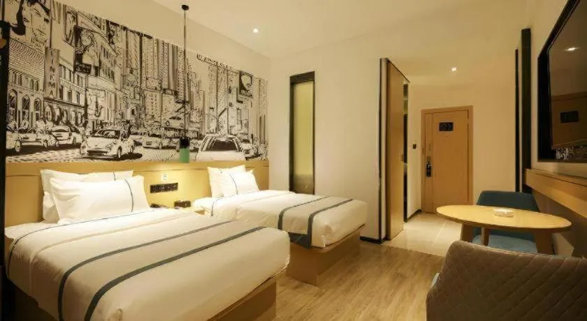 Bed in City Comfort Inn Lijiang Ancient City Qixing Street