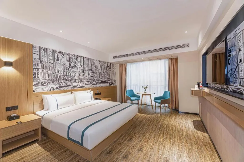 Bed in City Comfort Inn Yancheng Xihuan Road Wanda Plaza