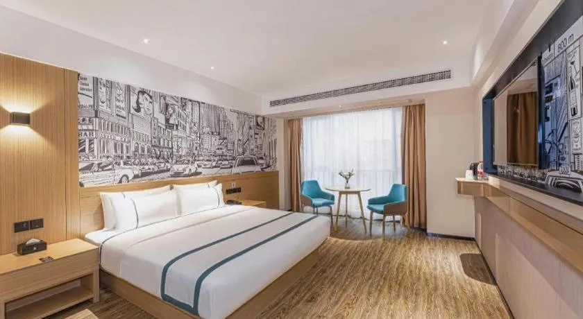 Bed in City Comfort Inn Yancheng Xihuan Road Wanda Plaza