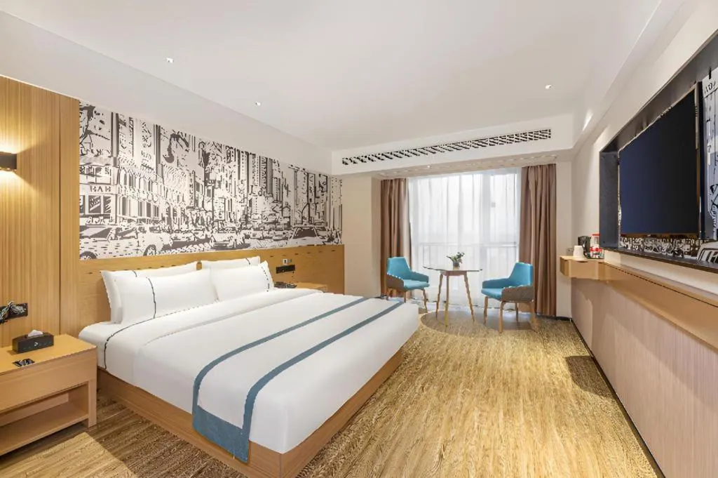 Bed in City Comfort Inn Yancheng Xihuan Road Wanda Plaza