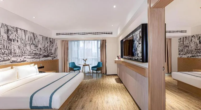 Bed in City Comfort Inn Yancheng Xihuan Road Wanda Plaza