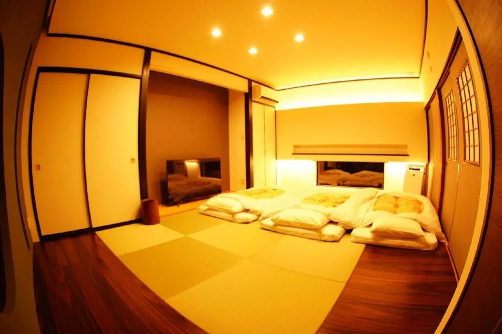 Bed in Hotel Miyoshino Annex