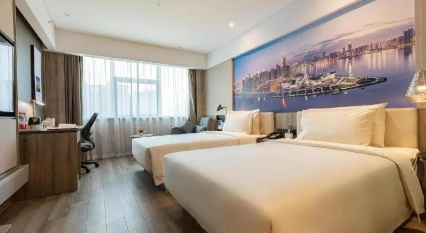 Bed in Atour Hotel Changsha Wuyi Square Wanbao Avenue
